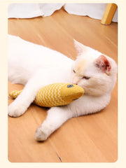 Teeth Grinding Catnip Fish Toy