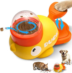 Duck-Shaped Interactive Dog Treat Dispenser