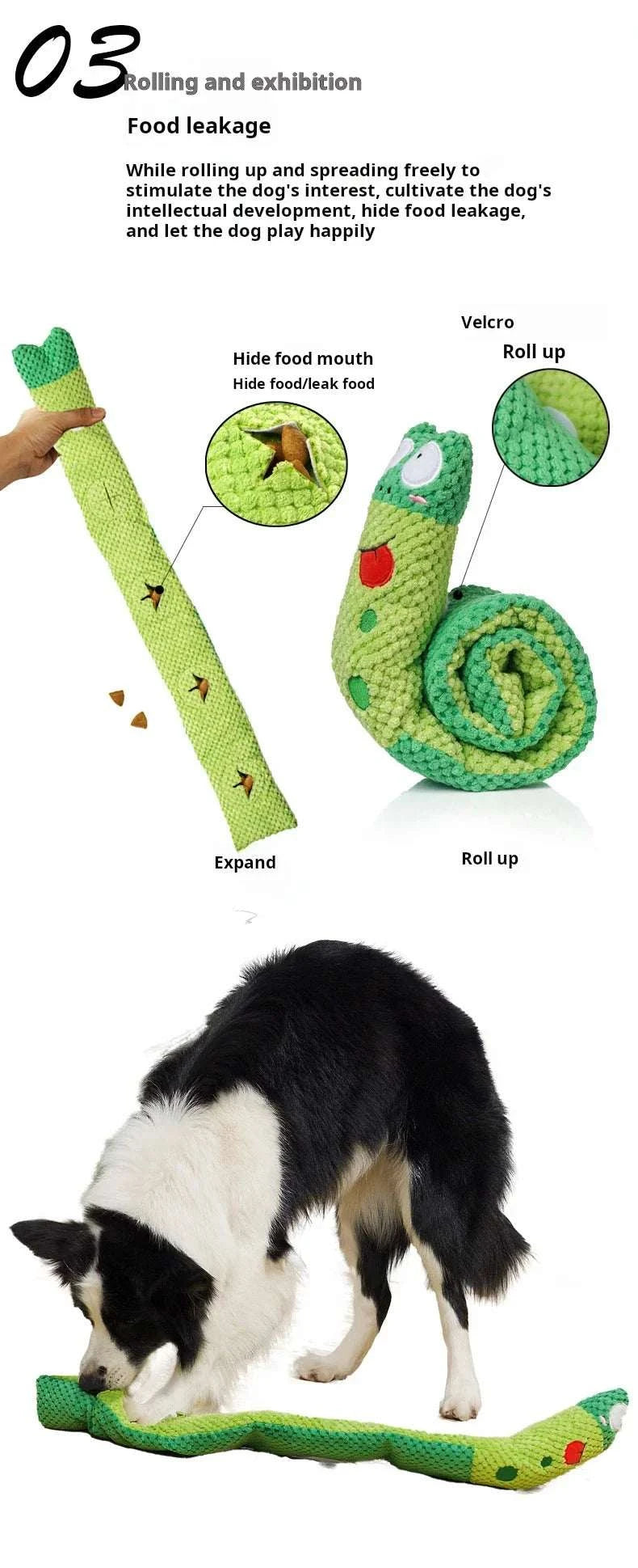 Snail-Shaped Treat Dispenser Toy