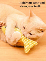 Teeth Grinding Catnip Fish Toy