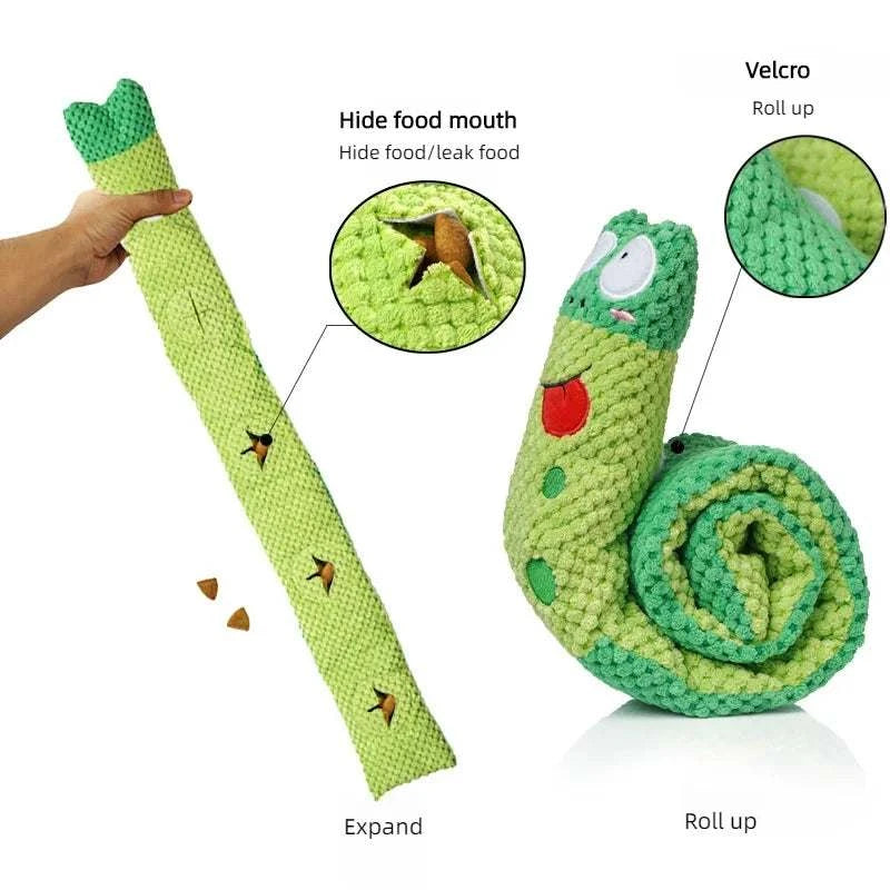 Snail-Shaped Treat Dispenser Toy