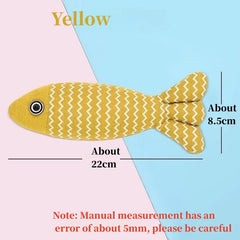 Teeth Grinding Catnip Fish Toy