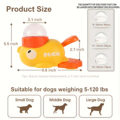 Duck-Shaped Interactive Dog Treat Dispenser