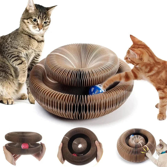 MIXETA- Rascador de juguete para gatos con órgano mágico