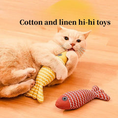 Teeth Grinding Catnip Fish Toy