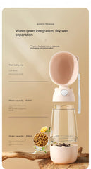 Portable water and food bottle
