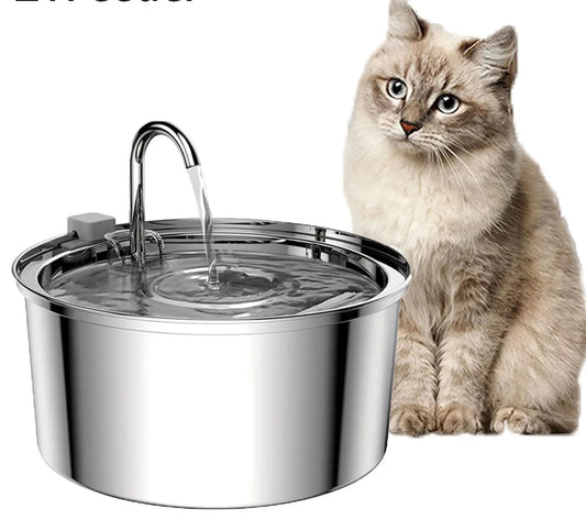 MIXETA- Fuente de agua para gatos de acero inoxidable