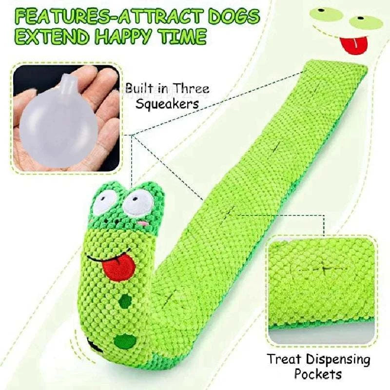 Snail-Shaped Treat Dispenser Toy
